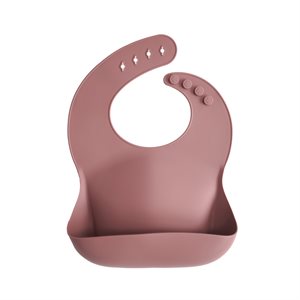 Mushie Silicone Bib - Woodchuck
